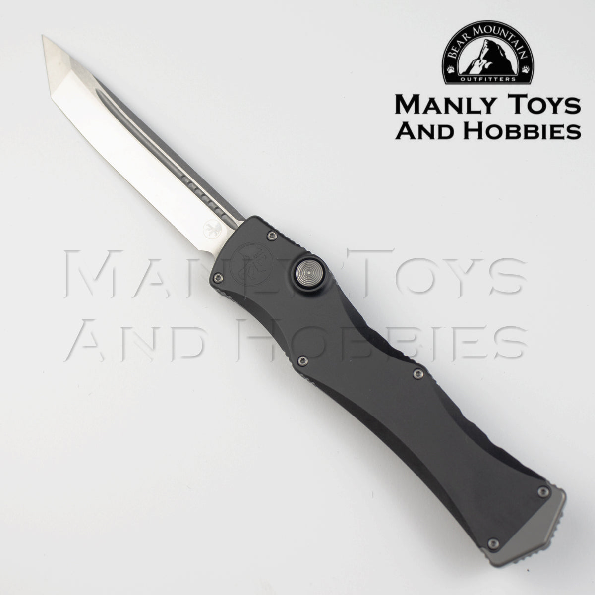 Microtech Marfione Select Halo IV 1151-10MS1 OTF automatic knife, stonewash tanto blade