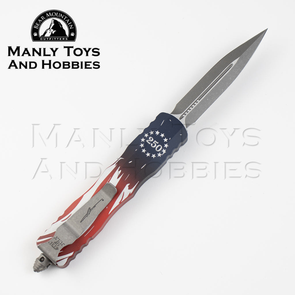 Microtech Dirac 250th Anniversary Signature Series 225-10APS-4J250, reverse side