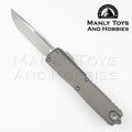 Microtech Ultratech Gen IV Tactical 11214-10 APNC  AUTO OTF Knife 3.5" Bohler M390MK Black Drop Point Blade, Black Machined Aluminum Handles, Reversible Clip (Copy)