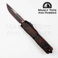 Microtech Ultratech Gen IV Topographic Black/Orange Camo S/E 11214-1TPBKORCS OTF automatic knife