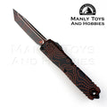 Microtech Ultratech Gen IV Topographic Black/Orange Camo S/E 11234-1 TPBKORCS OTF automatic knife