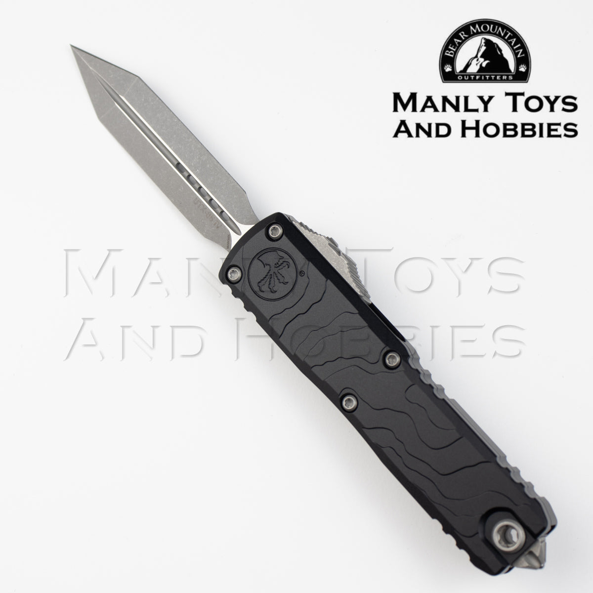 Microtech UTX-85 Gen IV Spartan TOPO engraved 12304-10AP Authorized Dealer OTF Bear Mountain Outfitters