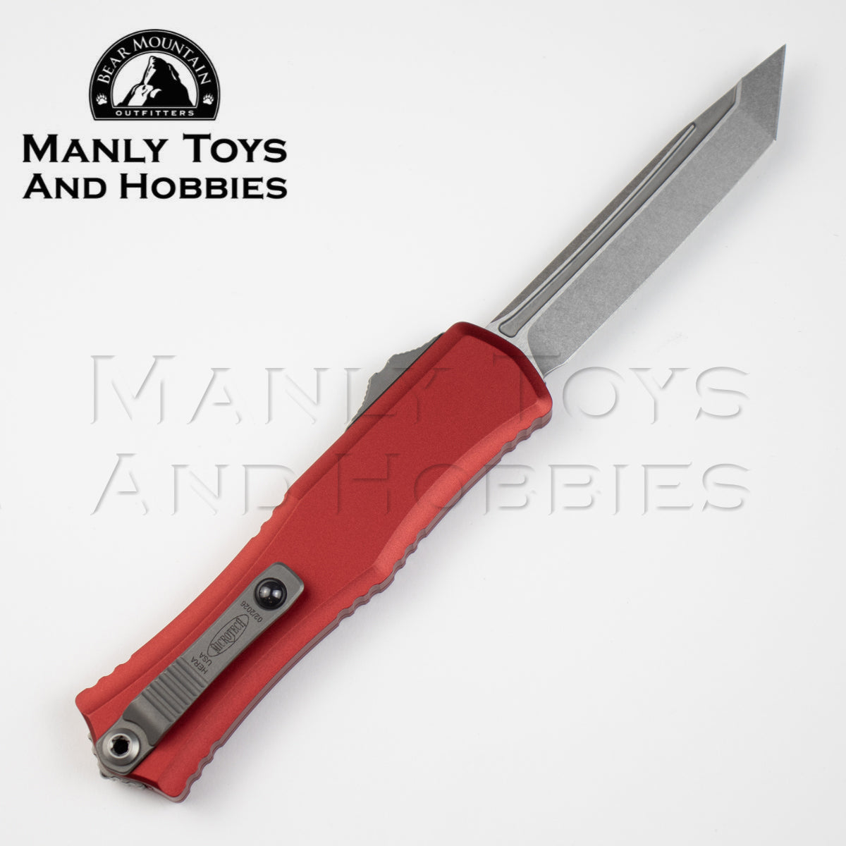 Microtech Mini Hera II Tanto T/E 1704M-10 RD Authorized Dealer 