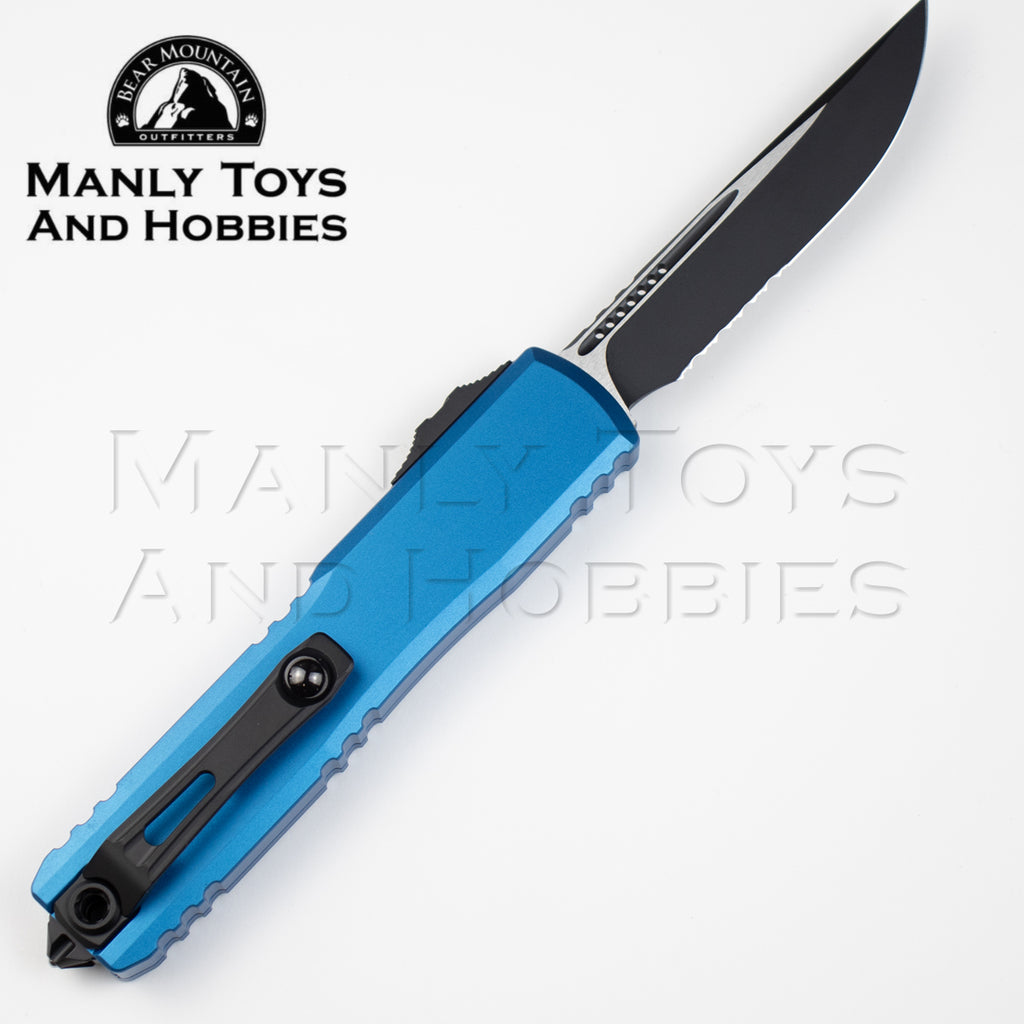Microtech Ultratech Gen IV S/E Combo Drop Point 11214-2BL Available 904-808-7000 Authorized Dealer
