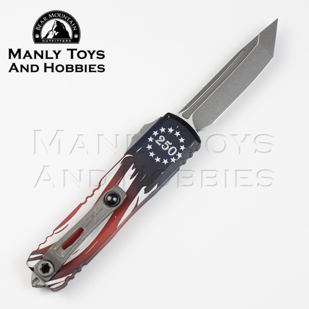 Microtech UTX-85 Gen IV T/E 250th Anniversary 4th of July Apocalyptic Standard 12334-10APS-4J250 2
