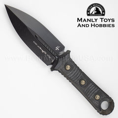 Microtech SBD Fixed Blade in DLC Serrated. 201-1DLCS 2
