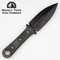 Microtech SBD Fixed Blade in DLC Serrated. 201-1DLCS 3