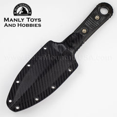 Microtech SBD Fixed Blade in DLC Serrated. 201-1DLCS 6